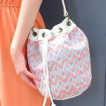 【chille anap】柄巾着BAG/ORG