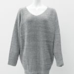 【LATINA】MIXニットチュニック/GRY