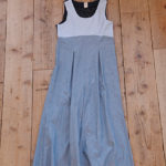 Wide pants salopette/BLUE