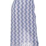 SQUARE CHEMICAL LACE SKIRT/ブルー