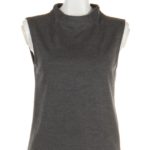 BOTTOLE NECK SLEEVELESS/グレー