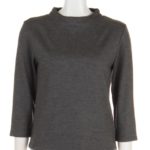 BOTTOLE NECK TOPS/グレー