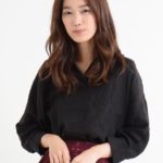 【WEB限定価格】スキッパードルマンシャツ/ブラック