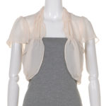 Apuweiser Luxe 後ろリボンボレロ/ベージュ