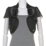 Apuweiser Luxe 後ろリボンボレロ/ブラック