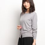 【ミリオンホット】クルーネックカーディガン/グレー(012)