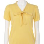 【Aunt Marie’s】リボンプルオーバー/YEL