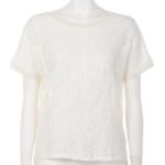 【Aunt Marie’s】総レースバックリボンプルオーバー/WHT