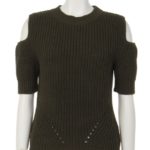 エアリーヤーンニットプルオーバー/カーキ