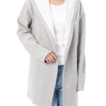 【AZUL ENCANTO】ダブルフェイスニュアンスコーディガン/T.GRY