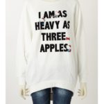 【AZUL by moussy】HELLO KITTY ドルマンプルオーバー/O/WHT
