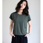 【接触冷感】【AZUL by moussy】エコクールクロプト半袖プルオーバー/KHA