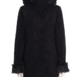 ケーブルステッチF woolコート/BLACK