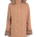 ケーブルステッチF woolコート/CAMEL