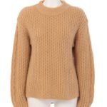 変則ケーブルニットPO/BEIGE