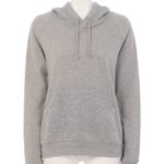 ニットコンビ裏毛フードPO/杢GRY