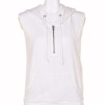 シースルーコンビZIP裏毛PO/WH