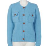 LEATHER BUTTON CD/BLUE