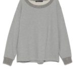 [Balcony and Bed]裏毛リブMIXビックプルオーバー/GRY