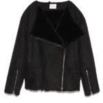 【emmi atelier】フェイクムートンジャケット/BLK