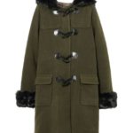 【店頭人気】ボリュームファーダッフルコート/KHAKI