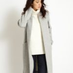 ベーシックノーカラーコート/LIGHTGREY