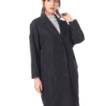 ドロップチェスターコート/Navy