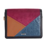 カラーブロッキングショルダーBAG/グリーン