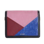 カラーブロッキングショルダーBAG/ブルー