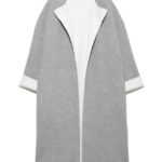 ニットコート/GRYxWHT