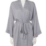 【BED&BREAKFAST】BANDB PRINT Gown/GRAY