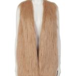 [GREED]LONG FUR Vest/BROWN