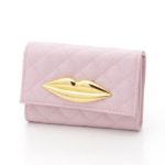 lip mini wallet/pink