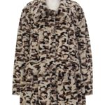 フェイクファーレオパードコート/leopard