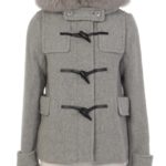 FOXファーショートダッフルCT/T.GRY