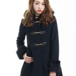 アンティークダッフルコート/ブラック