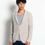 UNIVERSAL STYLE WEAR コットンニットジャケット/グレー(012)