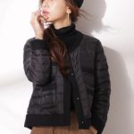 【WEB限定】西川ダウン/ノーカラーブルソン/ブラック