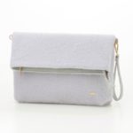 シャギーチェッククラッチＢＡＧ/サックス