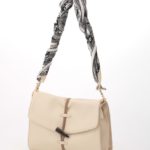 スカーフ巻ショルダーBAG/オフホワイト