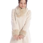 ワッフルティッペット付コート/ベージュ