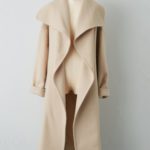 ラッフルラップコート/BEIGE
