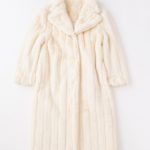 フェイクミンクロングコート/IVORY