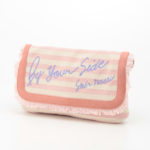Logo Fringe Clutch/Pink