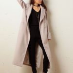 ダブルブレストロングコート/ベージュ
