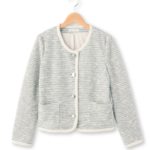 ニットツイードジャケット/アイボリー(004)